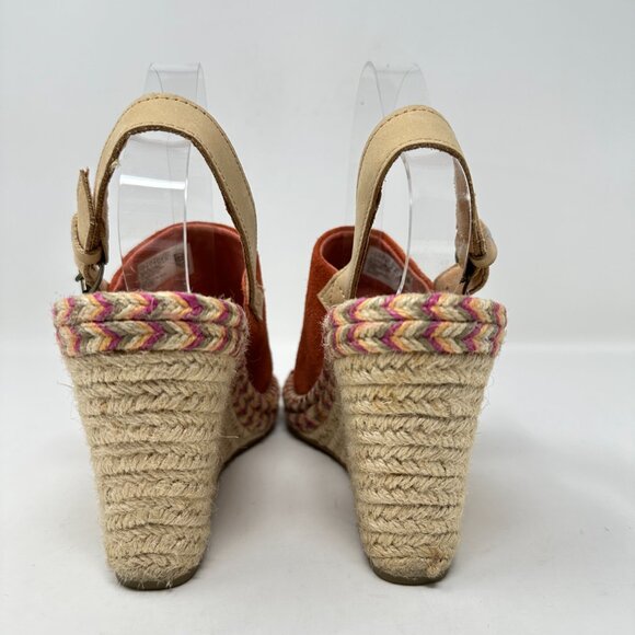 TOMS Women's Monica Slingback Wedge Suede/Leather Sandal - Picture 6 of 16